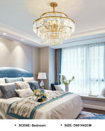 Double Round Crystal Chandelier - Reflect Lighting