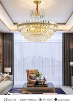 Clemence Silver Gems Chandelier- Round/Rectangle - Reflect Lighting