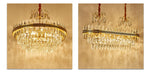 Clemence Silver Gems Chandelier- Round/Rectangle - Reflect Lighting