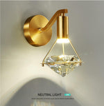 Gold Crystal Diamond Wall lamp - Reflect Lighting