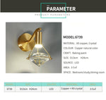 Gold Crystal Diamond Wall lamp - Reflect Lighting