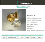 Gold Crystal Diamond Wall lamp - Reflect Lighting