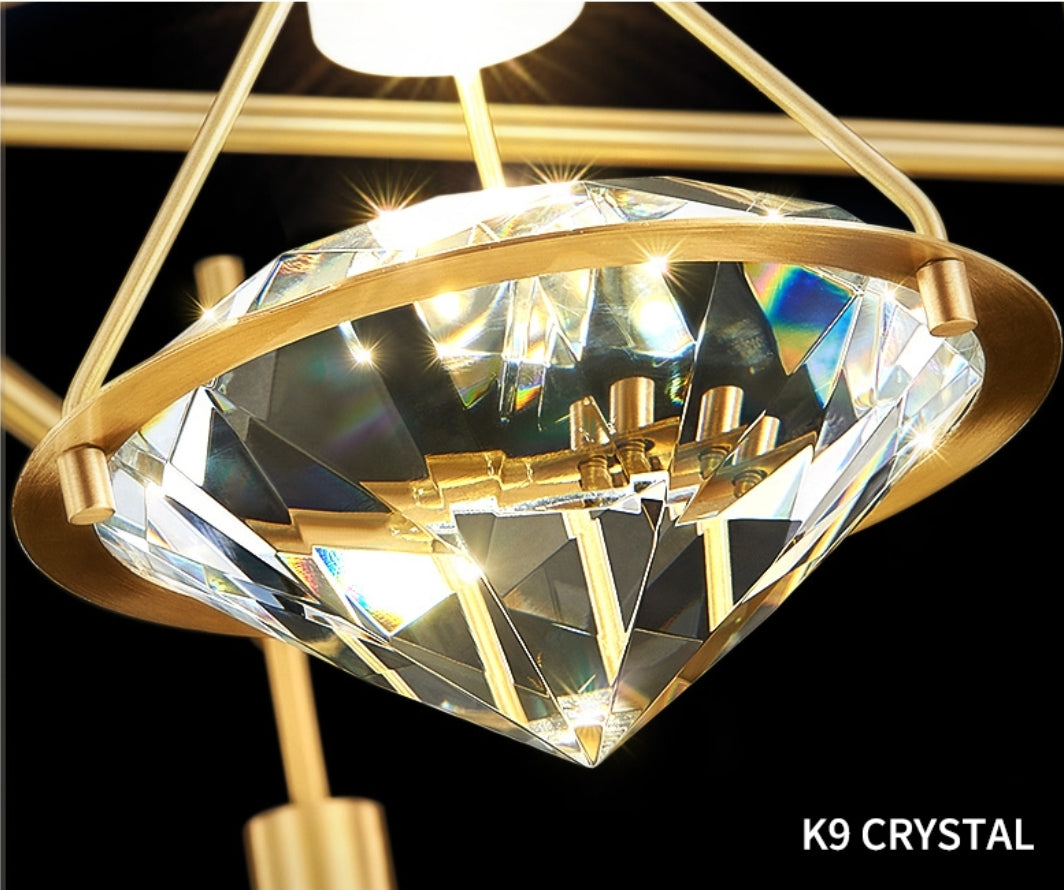 Gold Crystal Diamond Wall lamp - Reflect Lighting