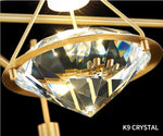Gold Crystal Diamond Wall lamp - Reflect Lighting