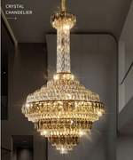 Atticus Xan Crystal Chandelier- Smokey Grey/ Amber/ Colourful Shell - Reflect Lighting