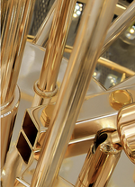 Atticus Xan Crystal Chandelier- Smokey Grey/ Amber/ Colourful Shell - Reflect Lighting