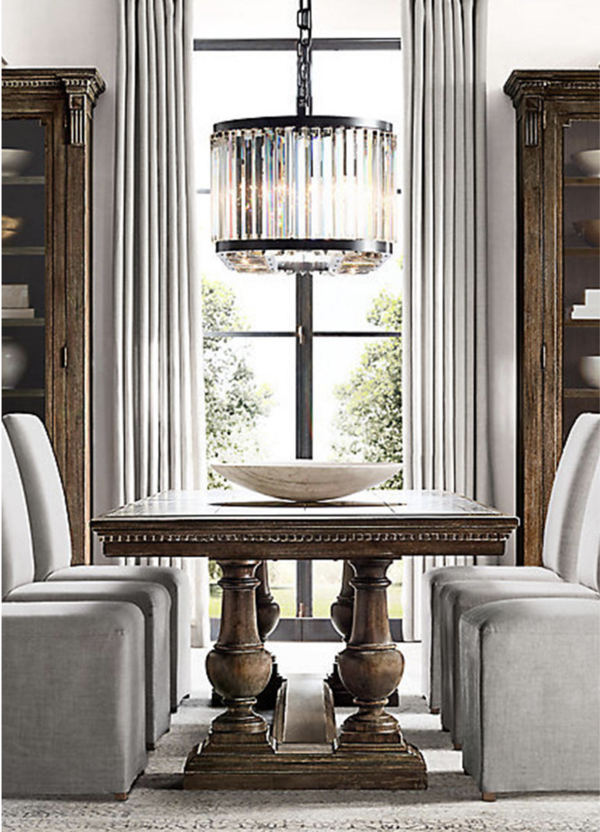 Kaela Bellavia Black Crystal Chandelier- Round/ Rectangular - Reflect Lighting