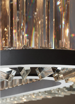 Kaela Bellavia Black Crystal Chandelier- Round/ Rectangular - Reflect Lighting