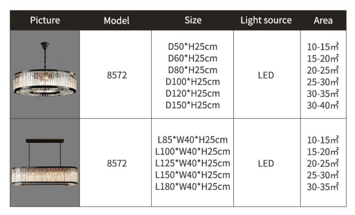 Kaela Bellavia Black Crystal Chandelier- Round/ Rectangular - Reflect Lighting