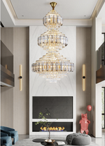 Hammons Gold Crystal Large Chandelier - Reflect Lighting