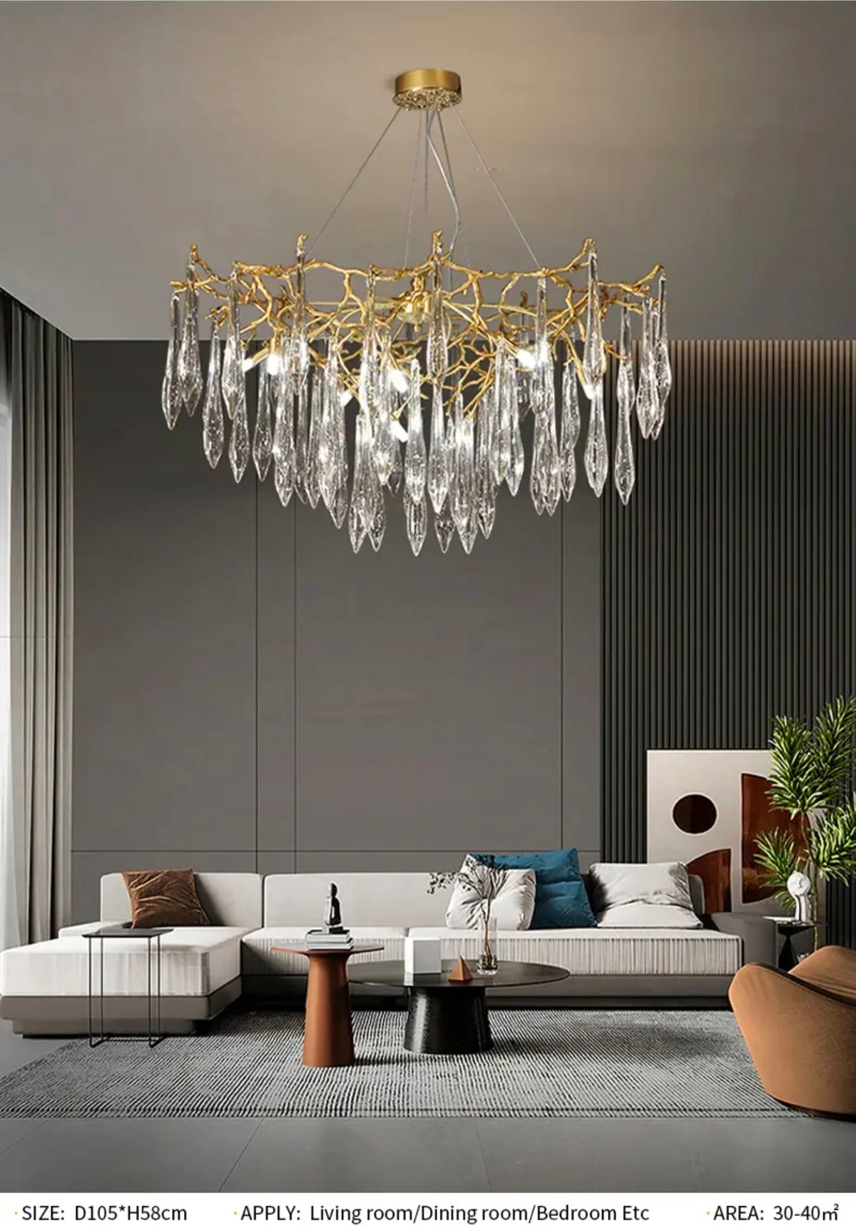 Malise Atticus Copper Chandelier