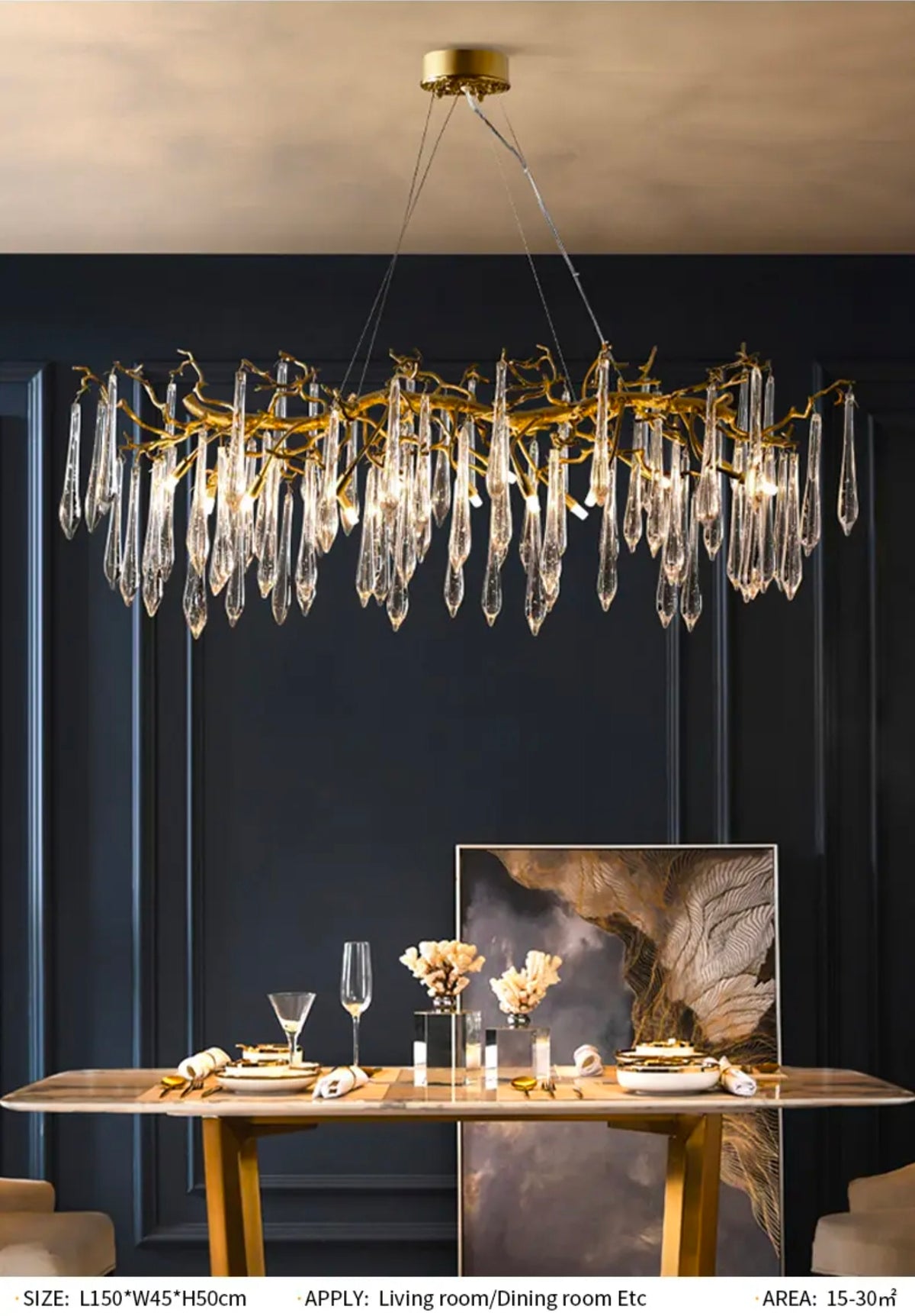 Malise Atticus Copper Chandelier