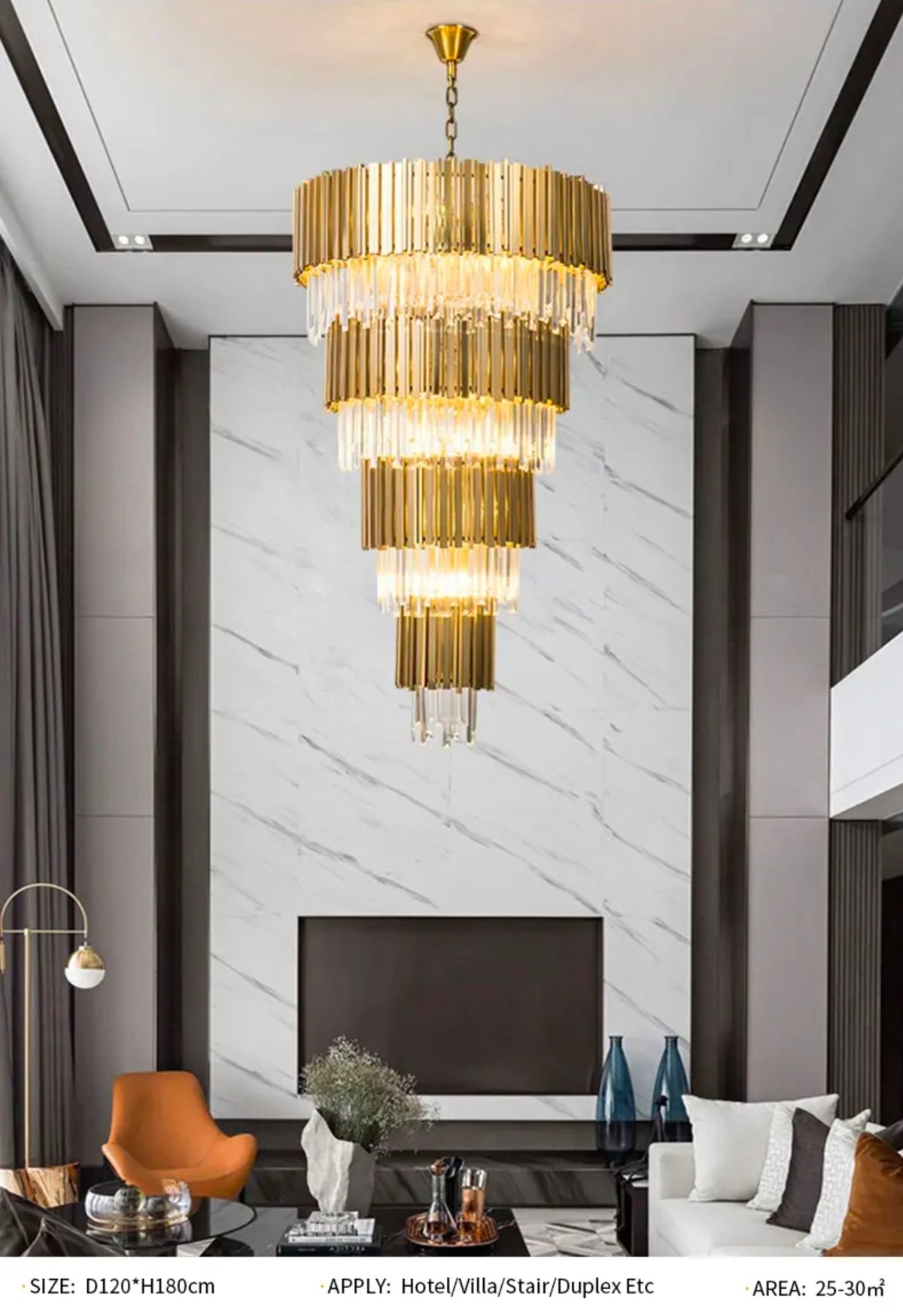 Nirupa Amethy Crysla Chandelier