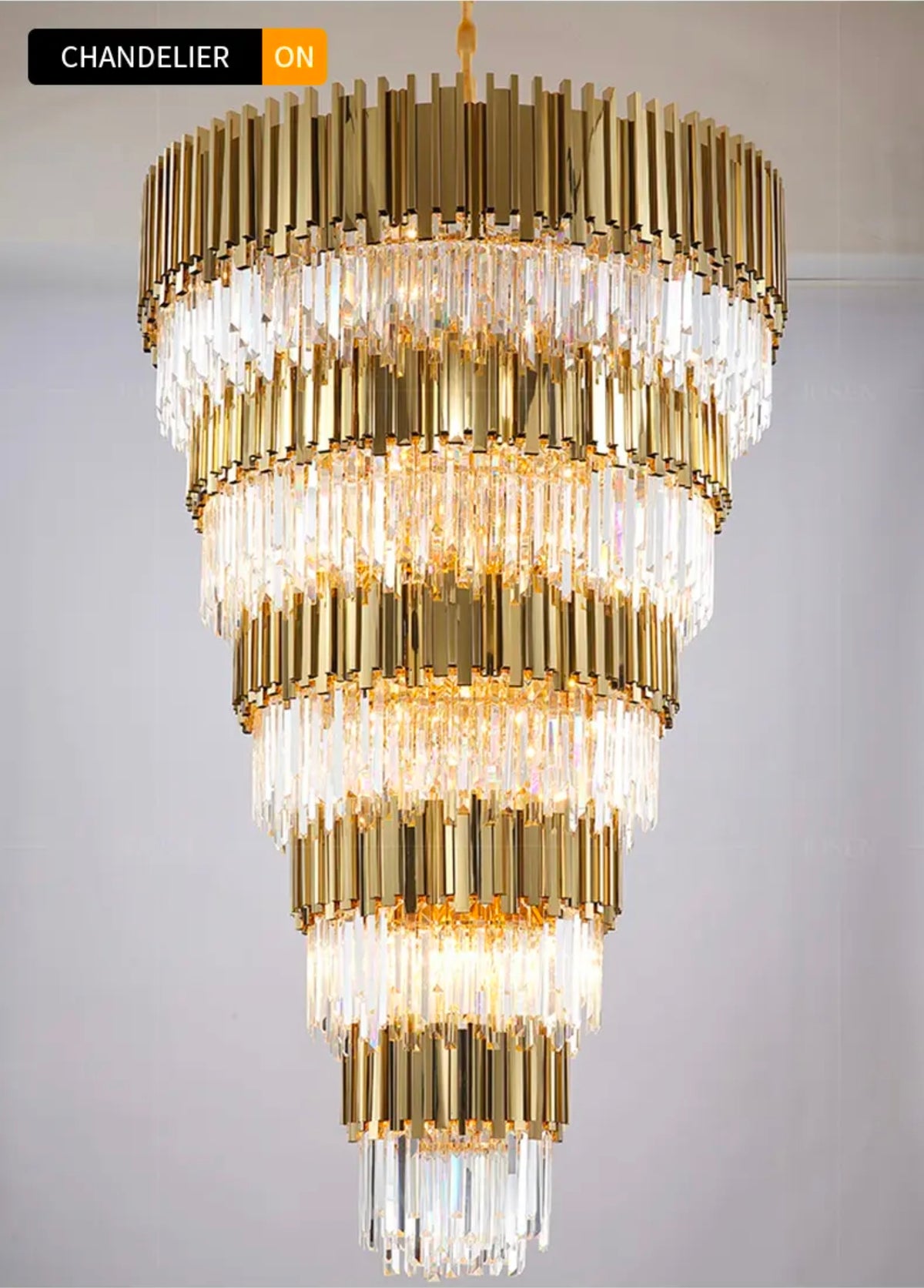 Nirupa Amethy Crysla Chandelier