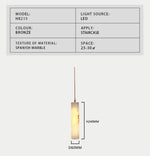 Kiska Marble Copper Staircase Chandelier
