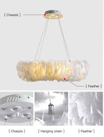 Novelty Feather Pendant Light- 4 Colours