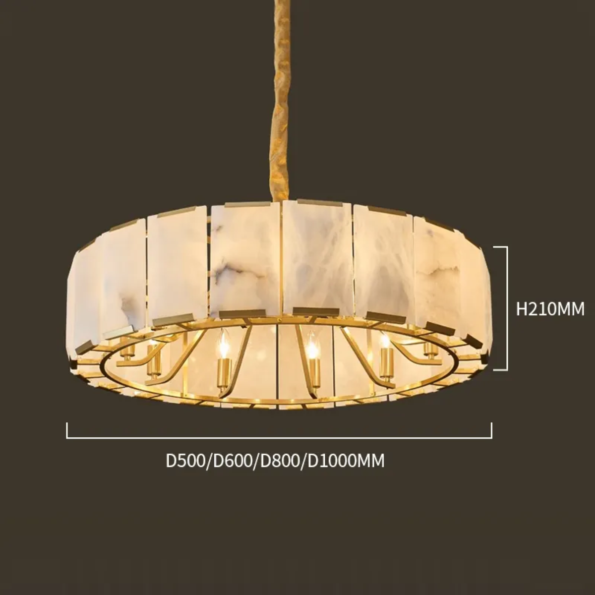Worley Omniance Monaco Marble Chandelier