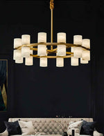 Addae Brass Marble Chandelier