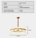 Addae Brass Marble Chandelier