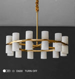 Addae Brass Marble Chandelier
