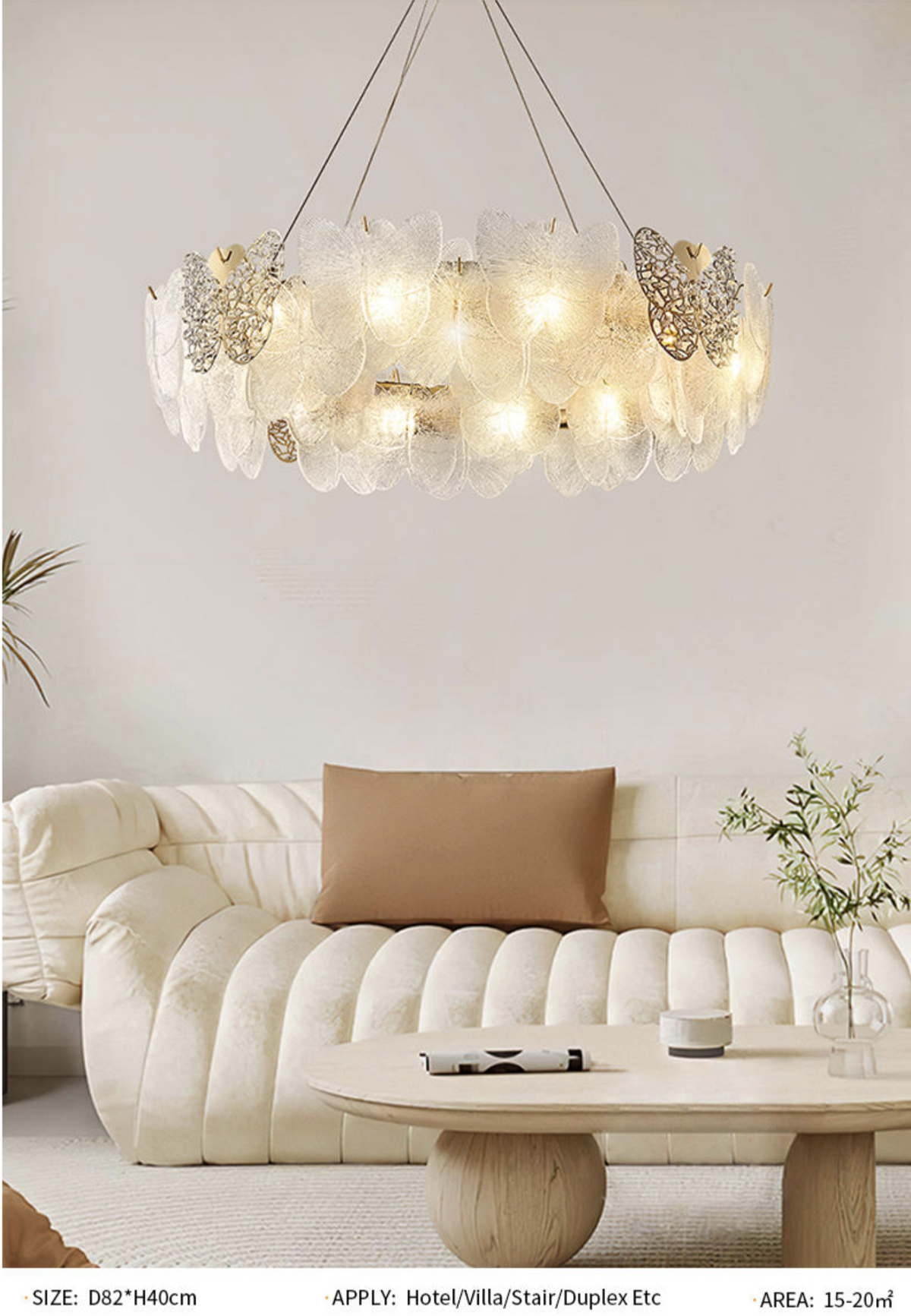 Monarch's Gleam Chandelier – Round/Rectangular