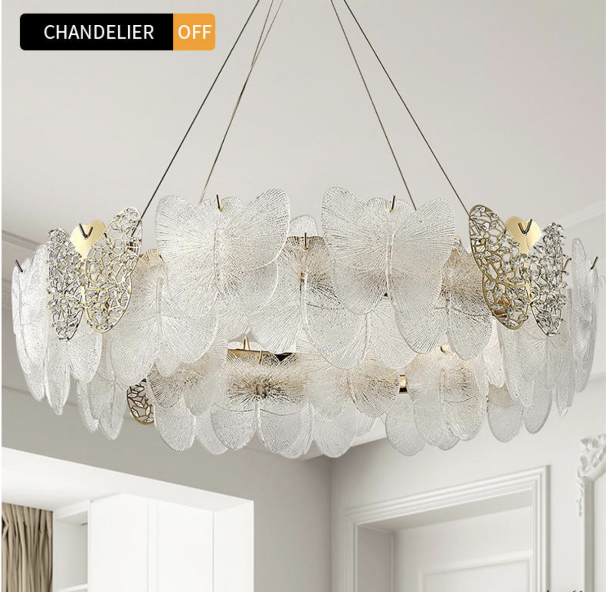 Monarch's Gleam Chandelier – Round/Rectangular