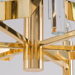 Gold Candlestick Crystal Chandelier