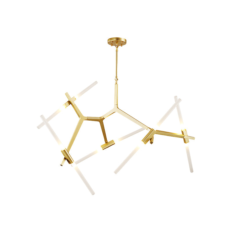 Agnes Design Chandelier- Gold & Black