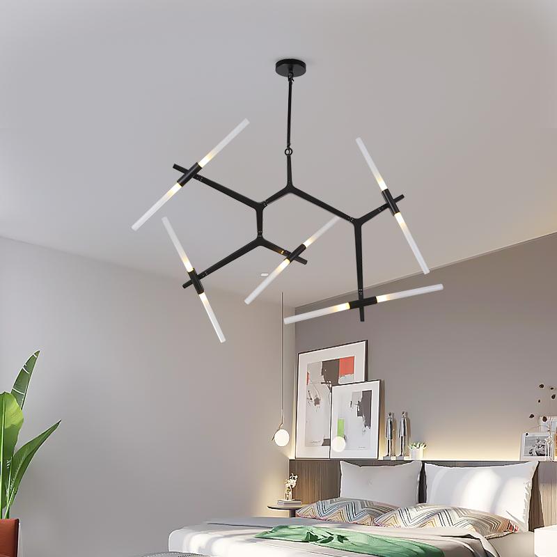 Agnes Design Chandelier- Gold & Black