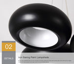 Oval Chandelier-Rose Gold & Black - Reflect Lighting