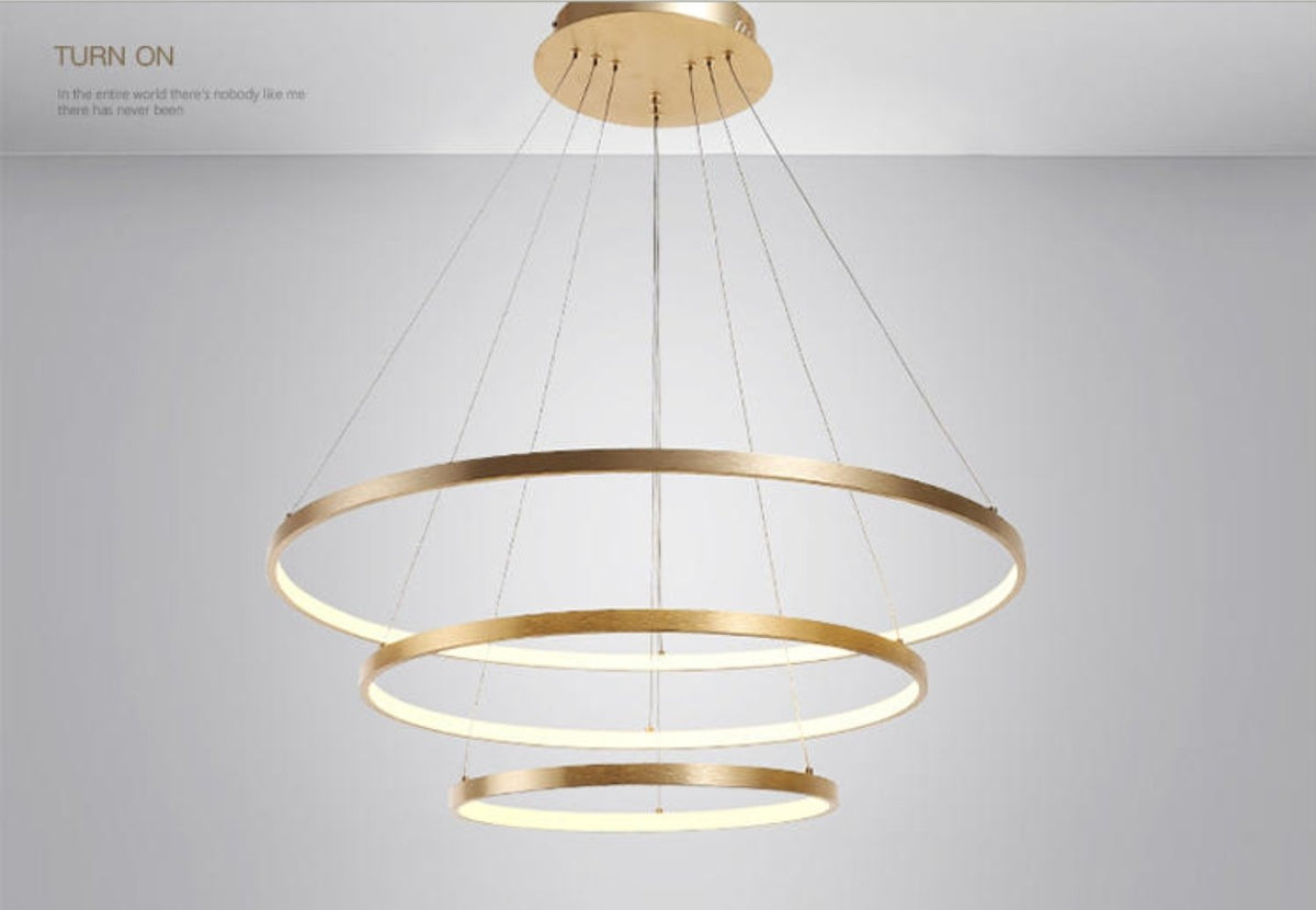 3 Tire Circular Suspension Hanging Light