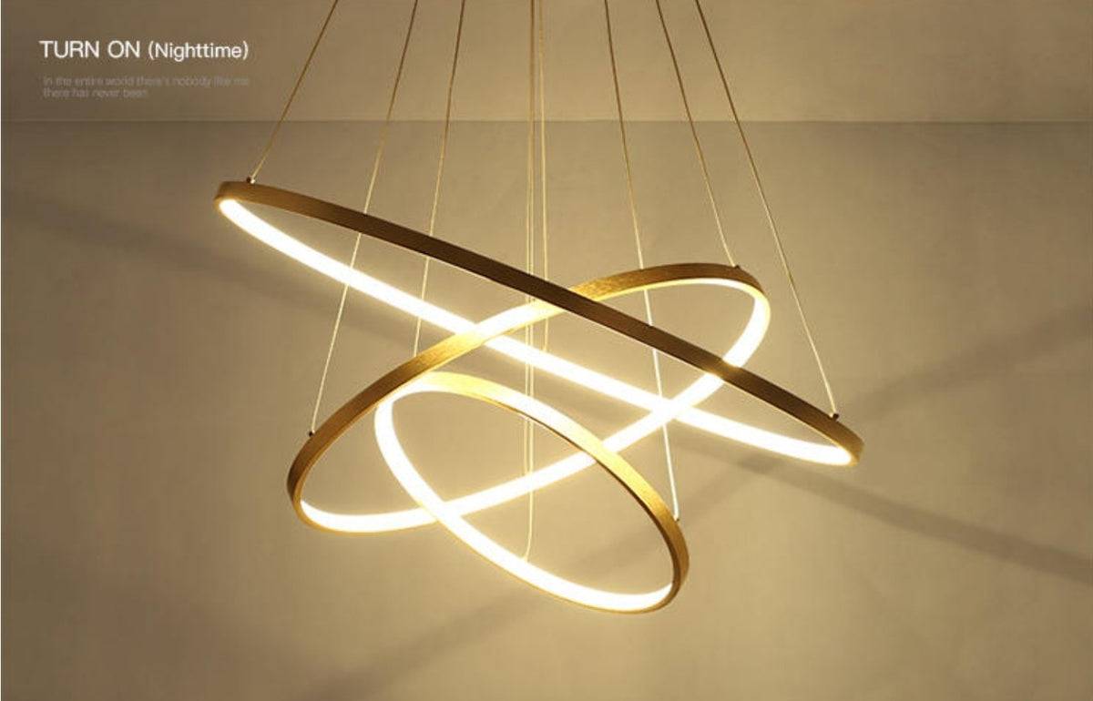 3 Tire Circular Suspension Hanging Light