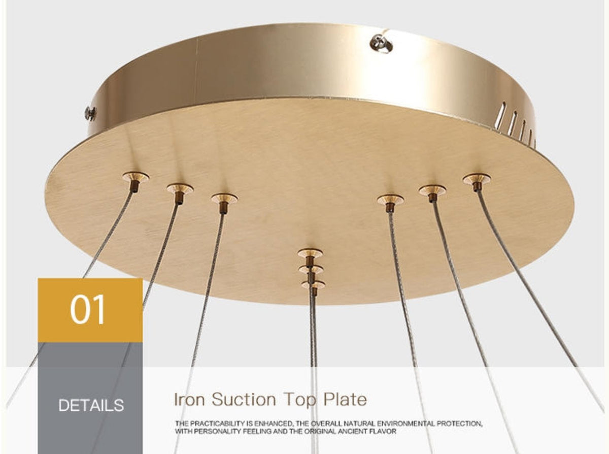 3 Tire Circular Suspension Hanging Light