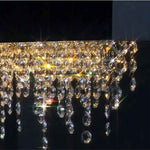 Ajaz Boody Rectangular Crystal chandelier-Gold/Silver/Black