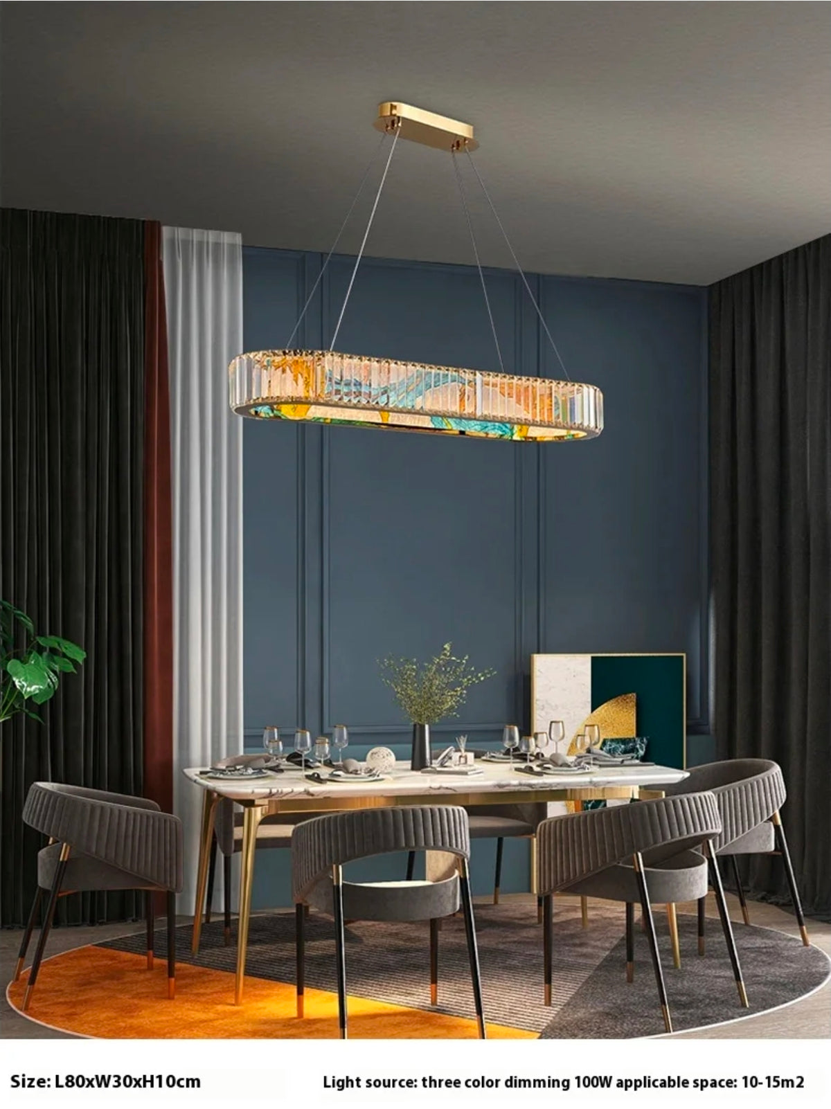 Antaniyah Anjelyn Chandelier- Round/Rectangle