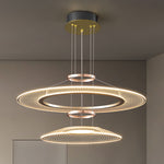 LumiOrbit Opitical Gold Chandelier