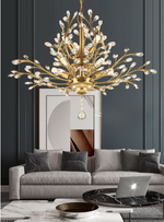 Luiza Kwok Burroughs Gold Crystal Chandelier