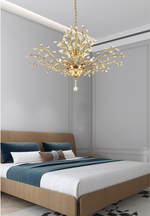 Luiza Kwok Burroughs Gold Crystal Chandelier