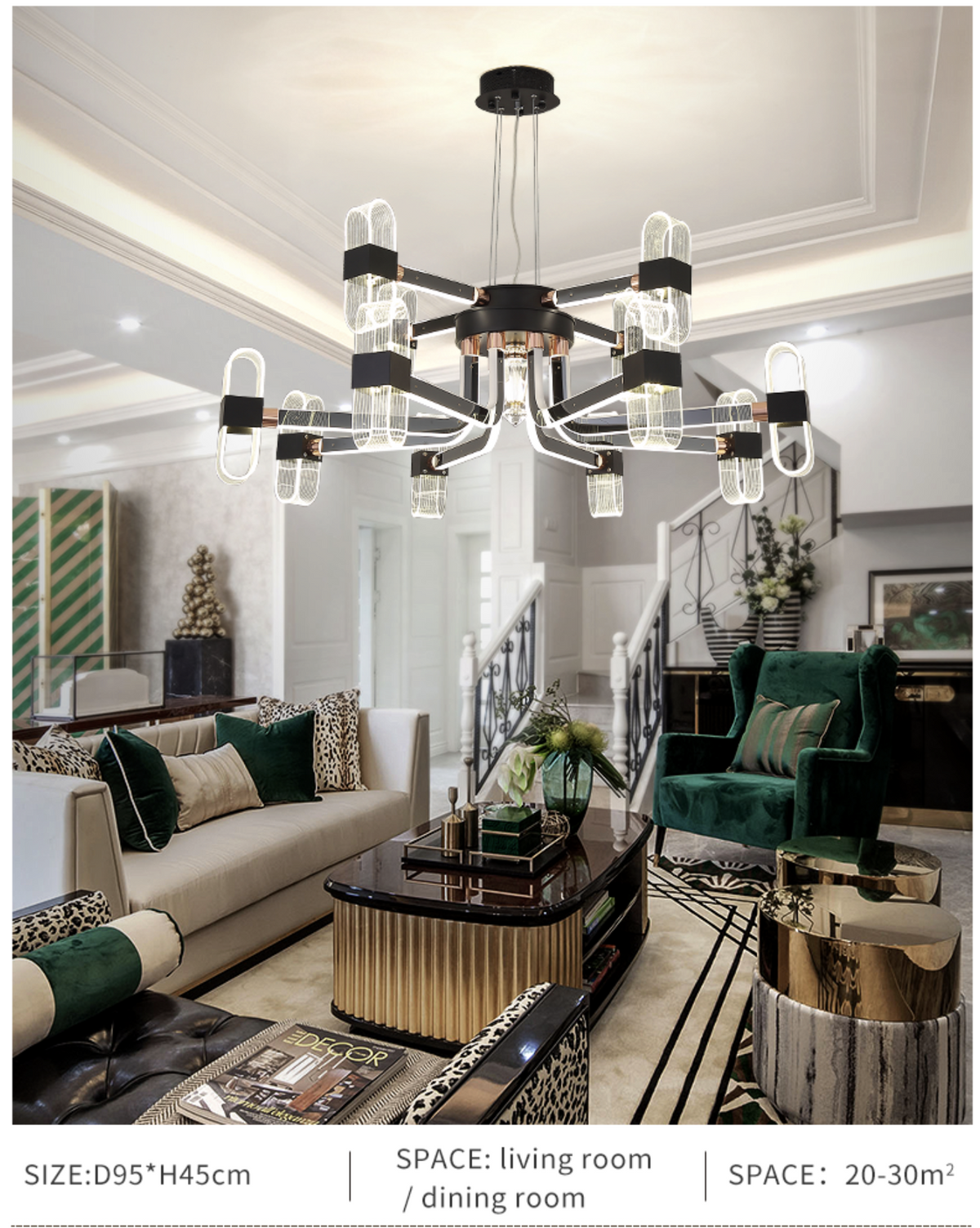 Mcshane LED Chandelier - Reflect Lighting