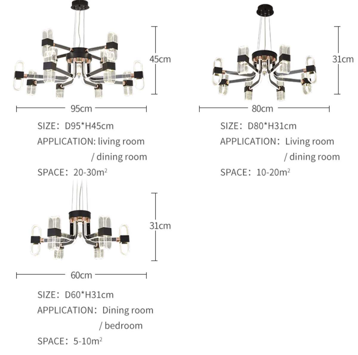 Mcshane LED Chandelier - Reflect Lighting