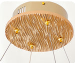 Aziria Golden Shell Crystal Chandelier-Round/Rectangular