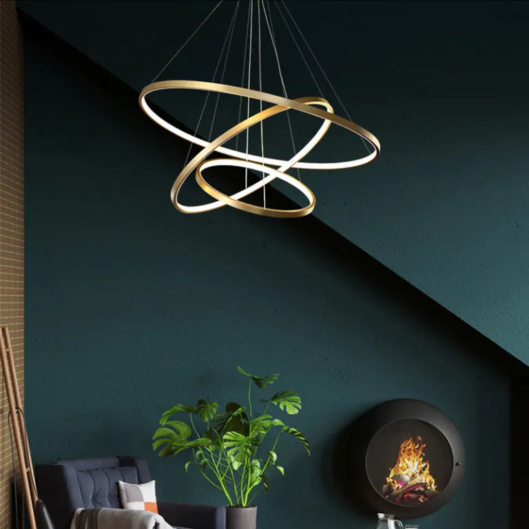 3 Tire Circular Suspension Hanging Light