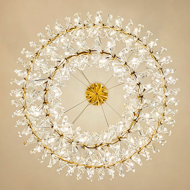 Cadesha Wrangler GoldCrystal Chandelier - Round/Rectangular