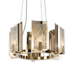 Ellard Eshelman Marble Gold Chandelier