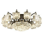 Worley Flavien Gold/Black Crystal Chandelier