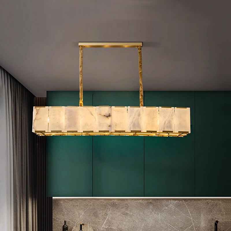 Acob Spanish Marble Gold Chandelier