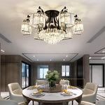 Worley Flavien Gold/Black Crystal Chandelier