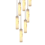 Kiska Marble Copper Staircase Chandelier