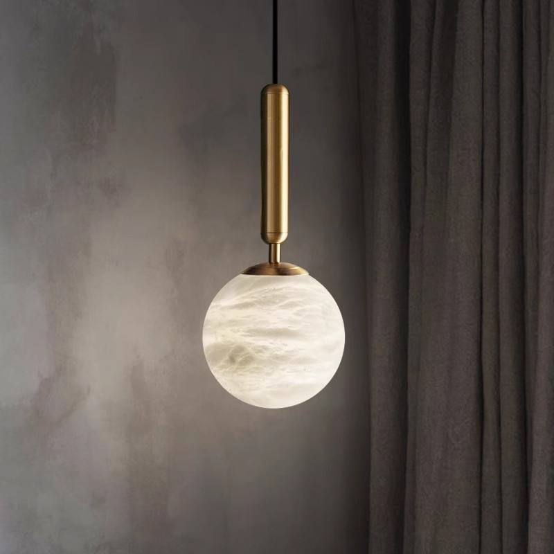 Showstead Marble Copper Pendant Light