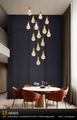 Jauregui Mckee Gold Staircase Chandelier